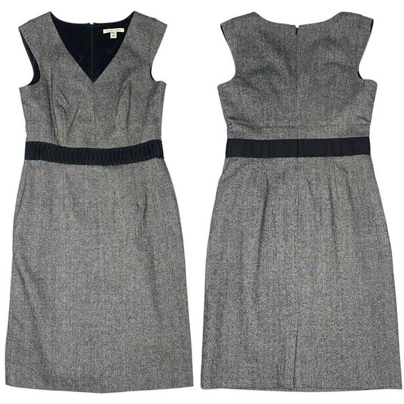 Banana Republic Wool Tweed Dress 6 Corpcore Classic Office Siren Minimalist Work - Picture 1 of 9
